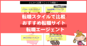 転職スタイル毎のおすすめ転職サイト｜積極的？じっくりタイプ？